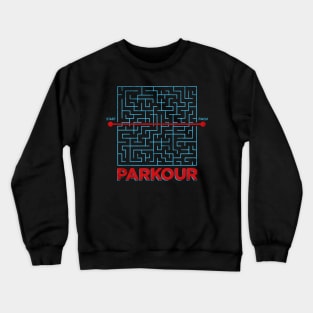 parkour maze shortcut Crewneck Sweatshirt